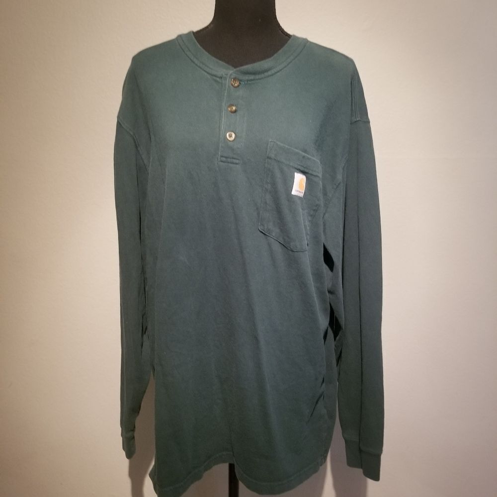 CARHARTT ORIGINAL FIT LARGE LONG SLEEVE SHIRT b4 - Picture 3 of 6
